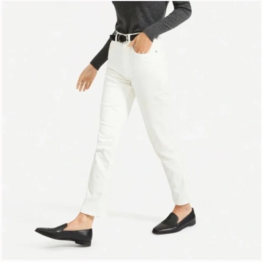 Everlane The Original Cheeky Jean Bone size 24 O78